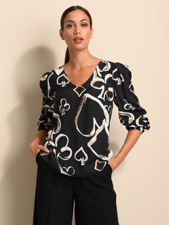 Bluse mit voluminösen Puffärmeln thumbnail 4