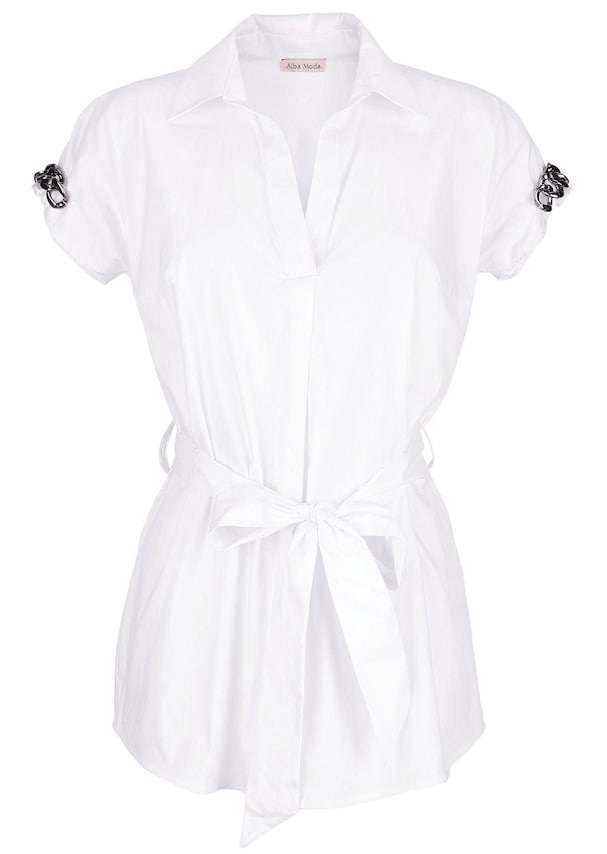 Longbluse mit Kettendetails am Arm 5