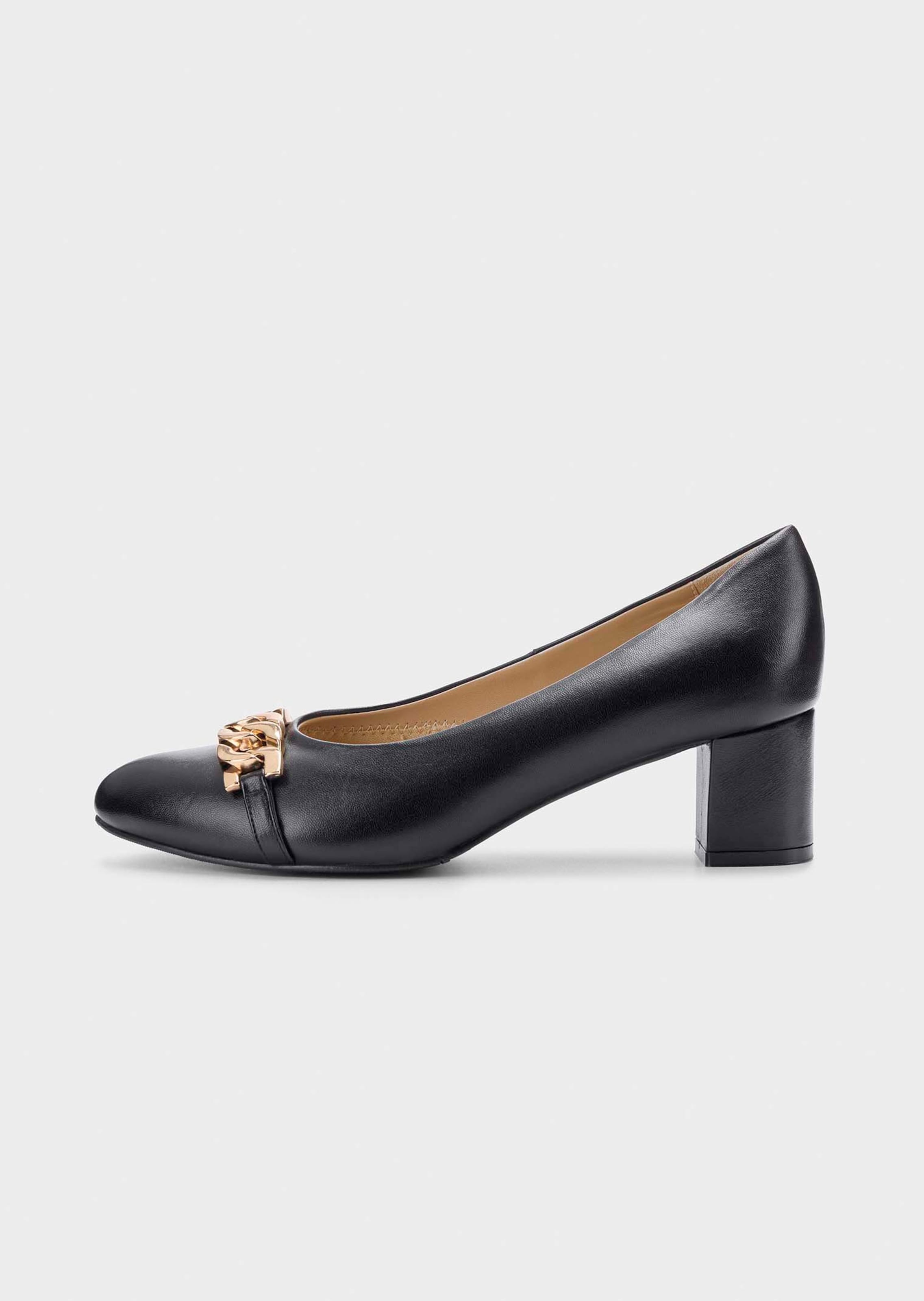 Pumps aus echtem Leder in Komfort-Weite