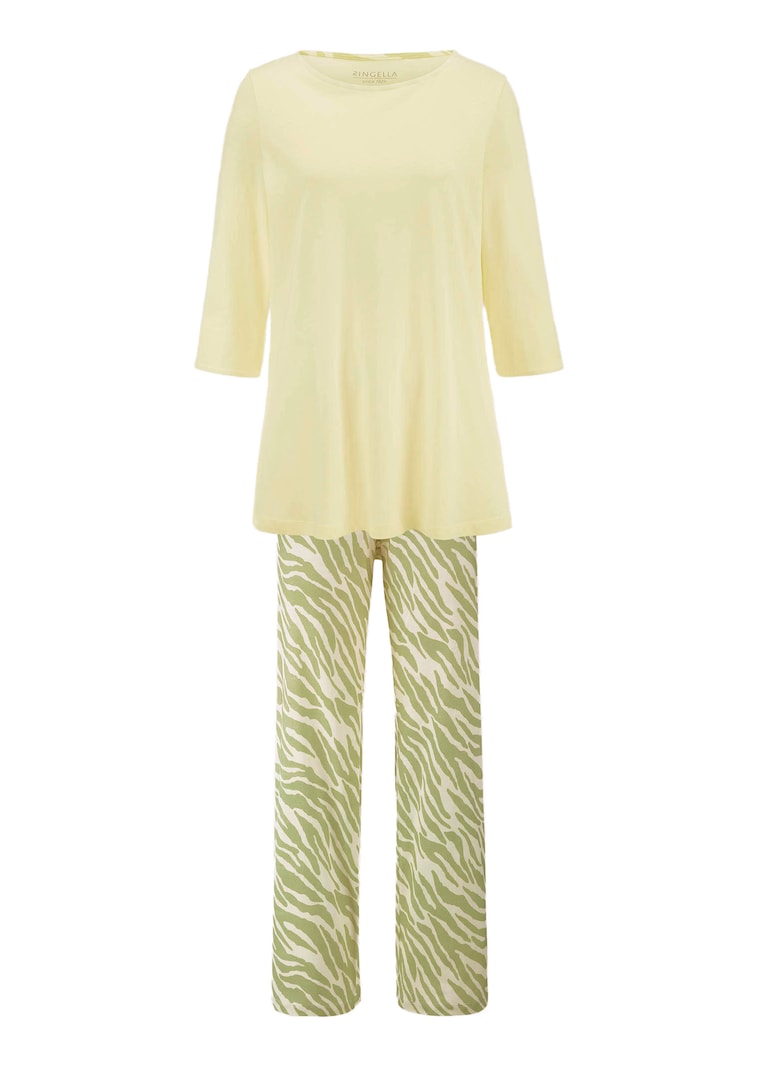 Pyjama mit dezentem Animal Print