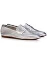 Metallic-Slipper aus softem Leder thumbnail 1