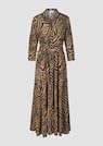 Hemdblusenkleid mit Animalprint und Stufenvolants thumbnail 6