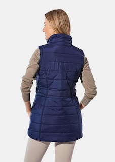 Gilet long avec surpiqûres obliques thumbnail 3