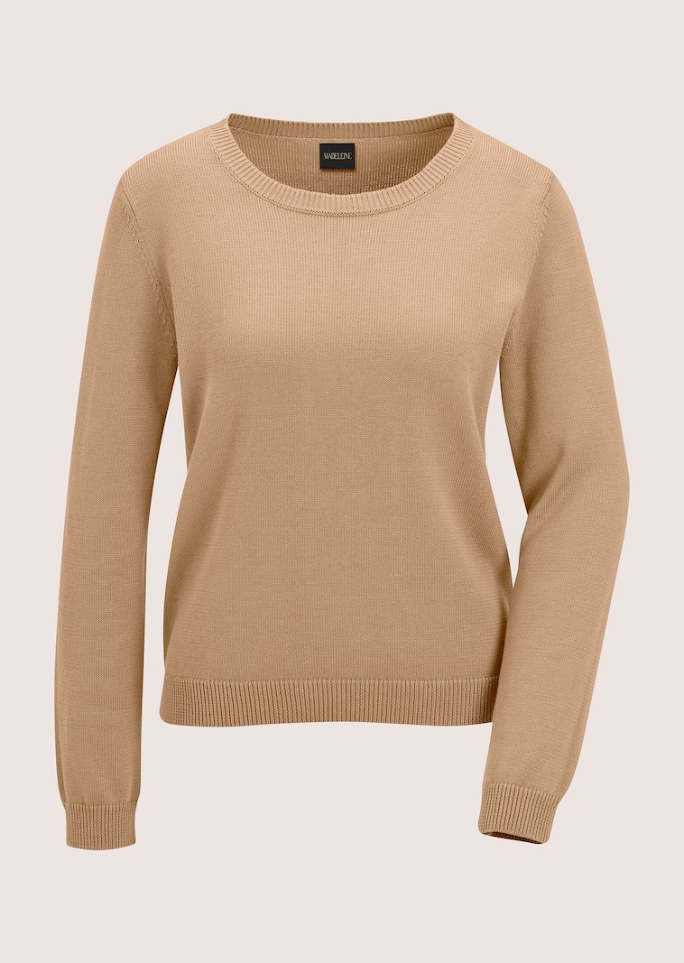 Pull en tricot fin pur coton