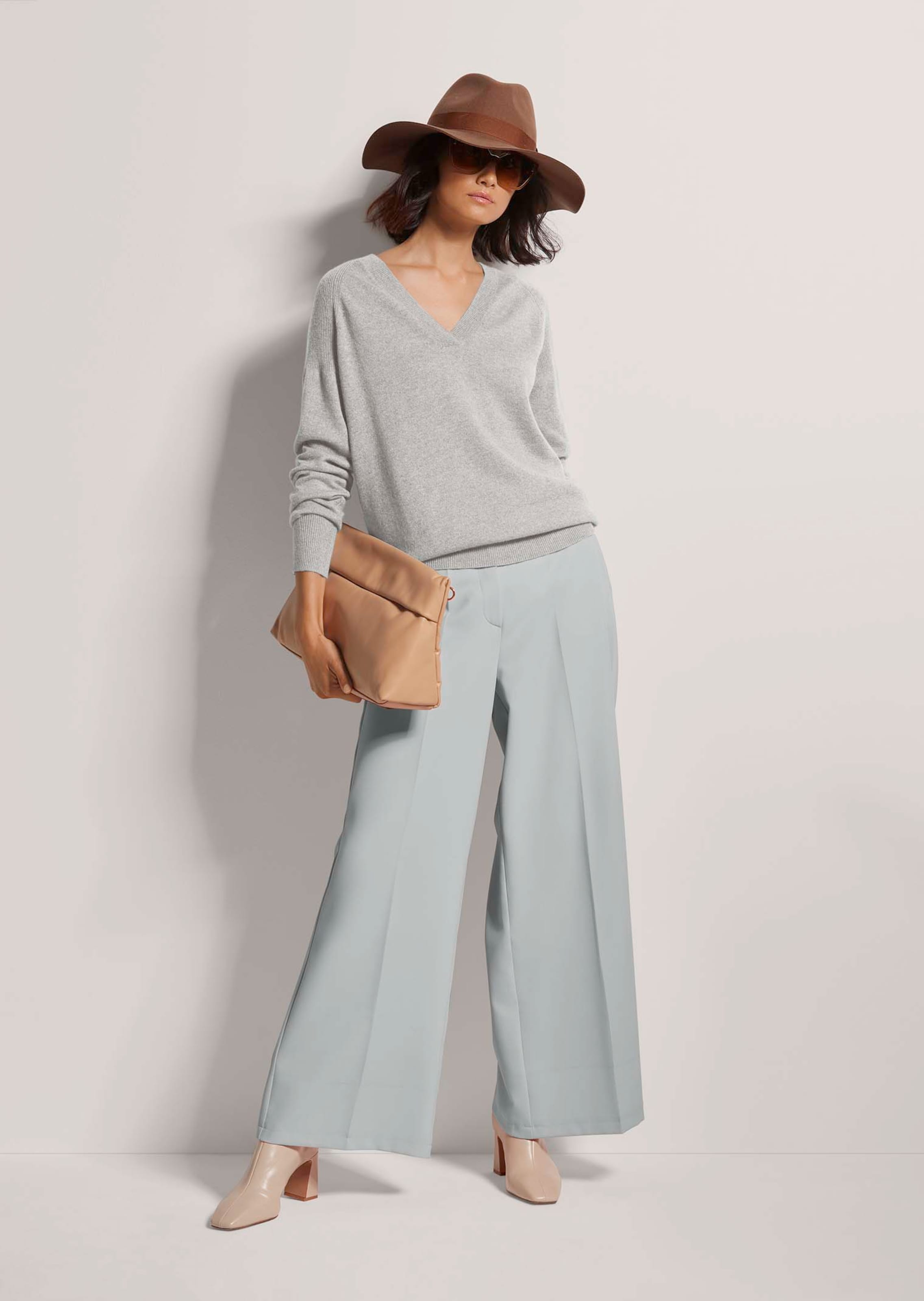 Pull Côtelé 100% Cachemire Khaite Maddox Gris Fumé - Taille XS, Neuf Sans étiquettes, Prix De Détail Suggéré 1880€