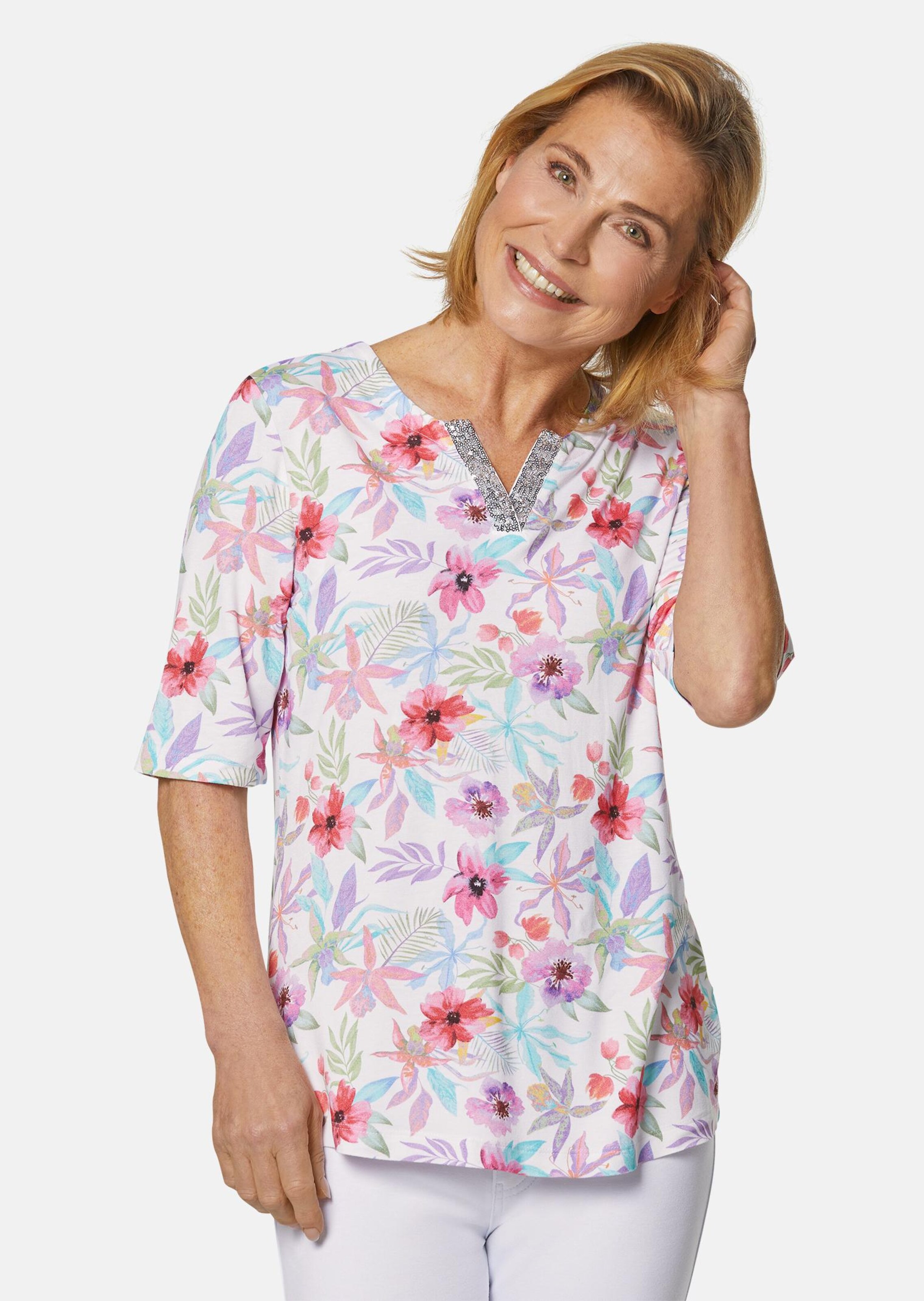 Druckshirt in kraftvollen Farben