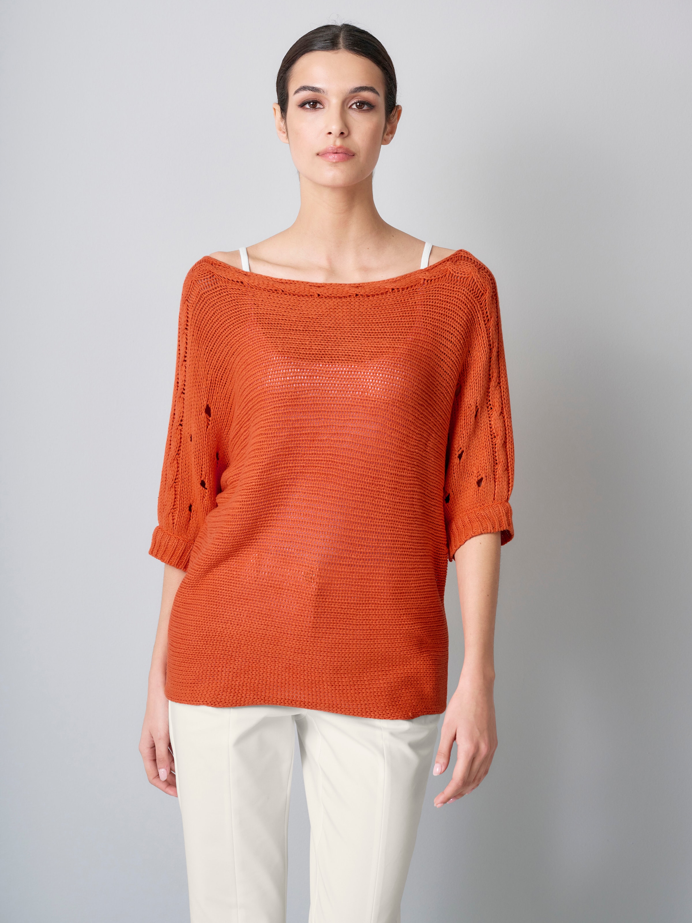 Pullover mit Ajourdetails
