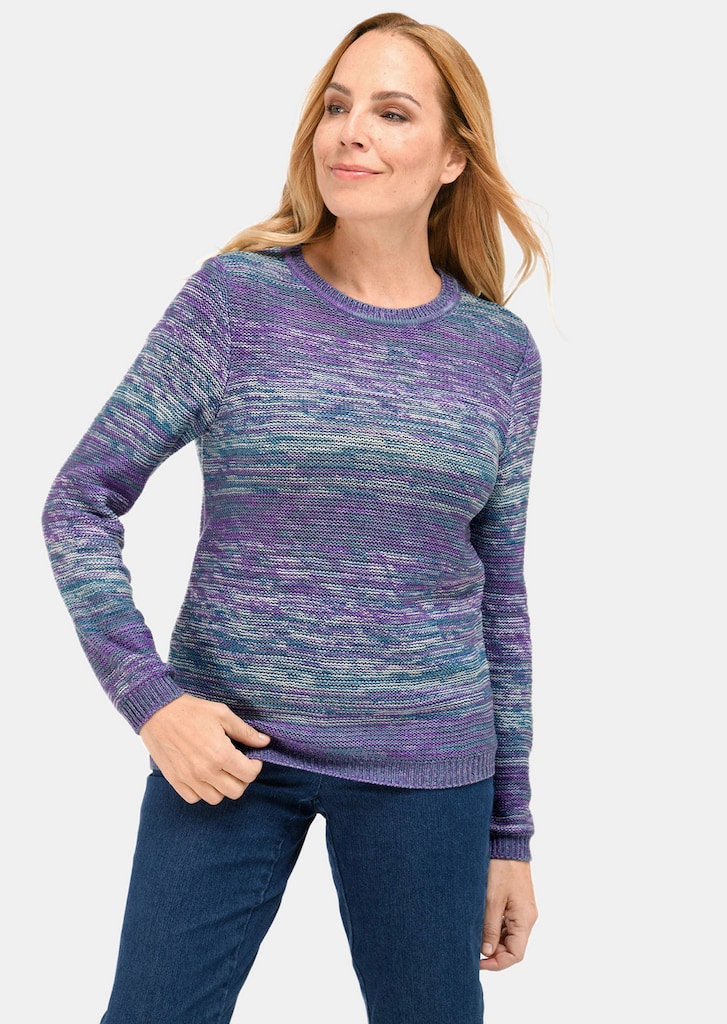 Multicolor-Pullover mit erfrischendem Farbverlauf
