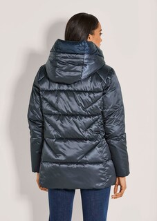 Wattierte Steppjacke mit Kapuze thumbnail 3
