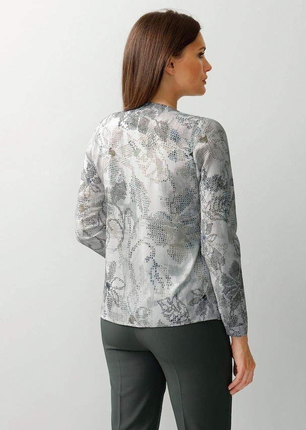 Bluse mit kleinem V-Ausschnitt 2