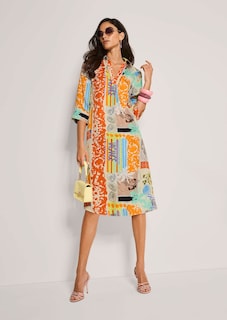 Sommerkleid mit ausgefallenem Patch-Print thumbnail 4
