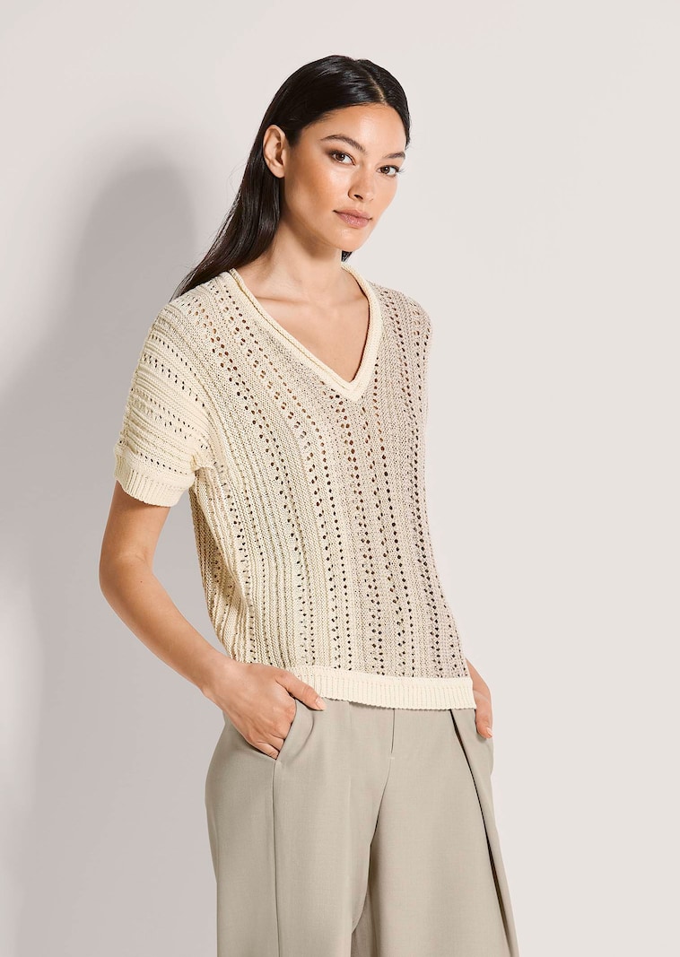 Pullover mit Glanzgarn