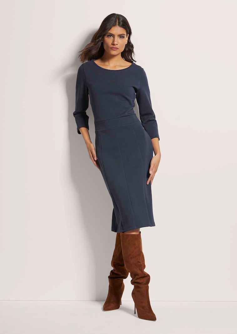 Etui-Kleid mit 3/4-Ärmeln