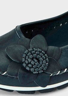 Nahkaballerinat, joissa on kukkakoriste thumbnail 3