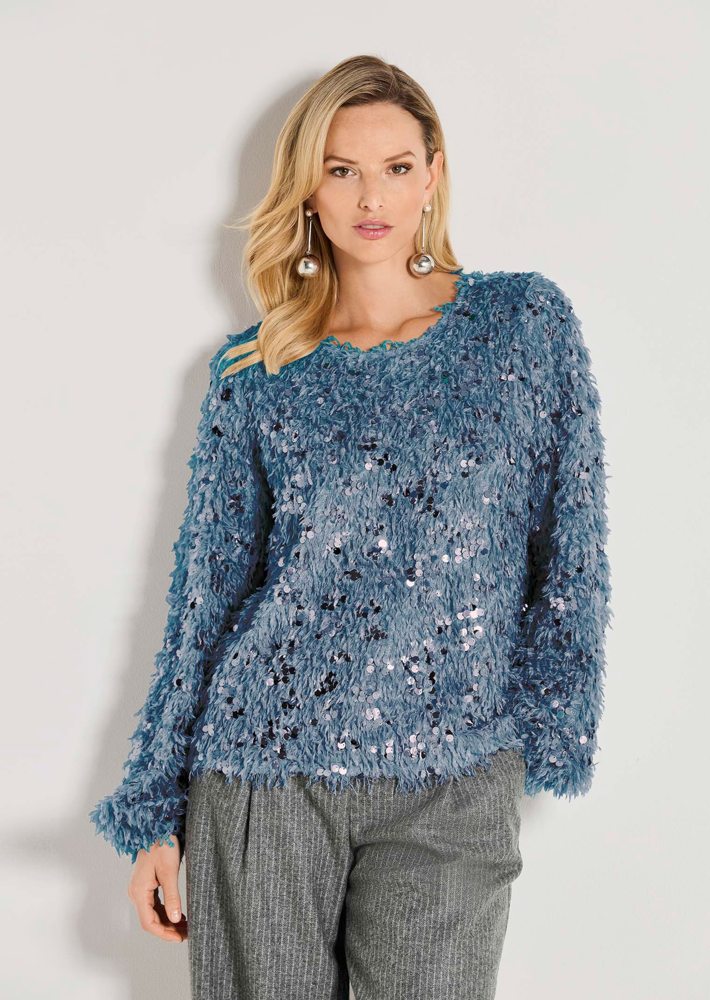 Sweatshirt met glamoureuze touch