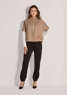 Short cape-style cardigan thumbnail 2