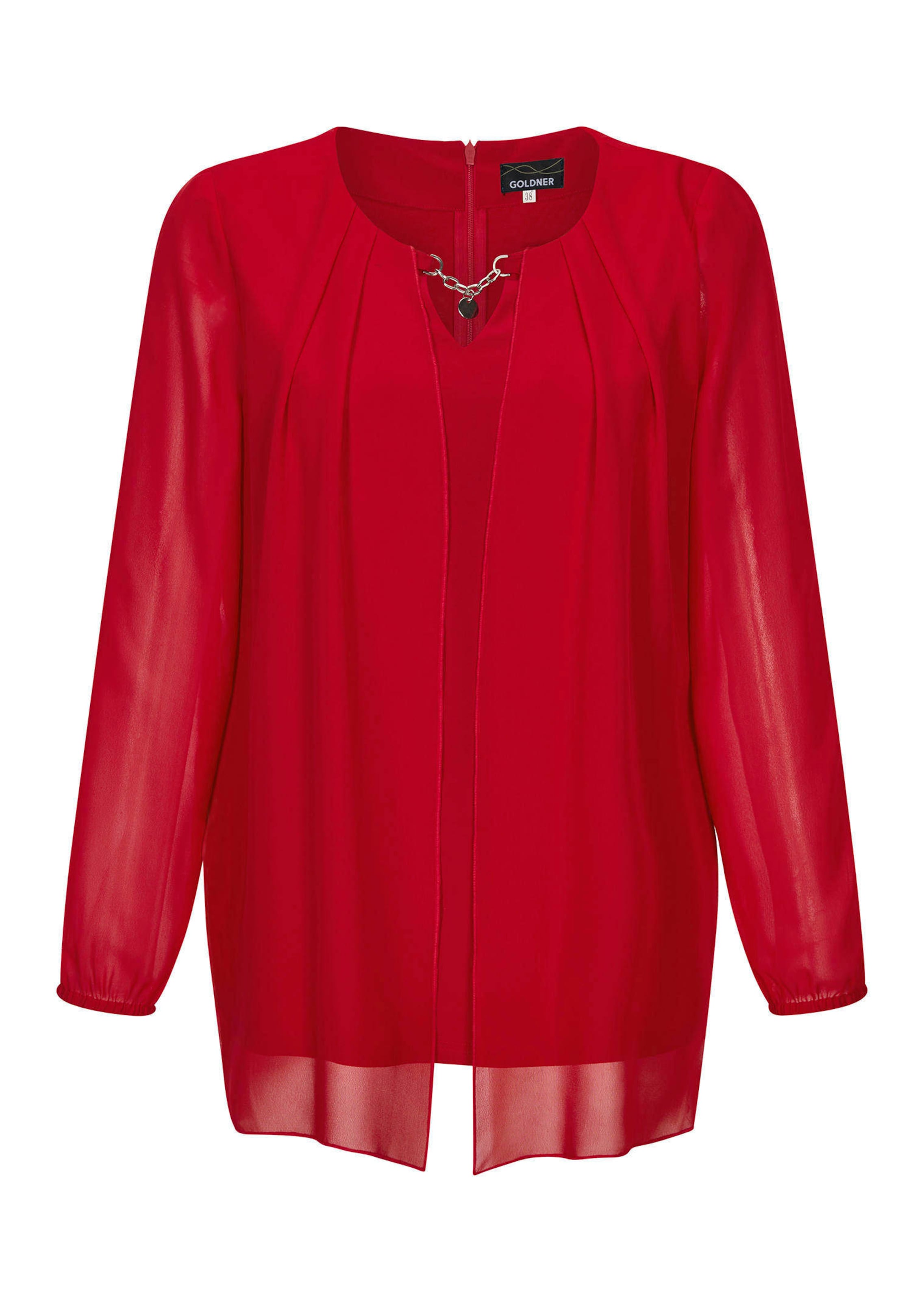 Chemisier habillé avec drapé en mousseline et éléments décoratifs