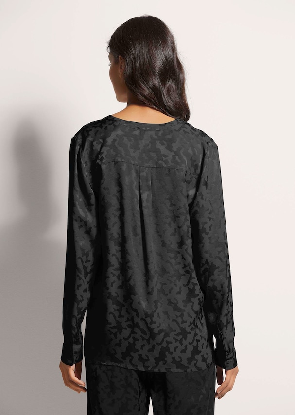 Lange Jacquard-Bluse 2