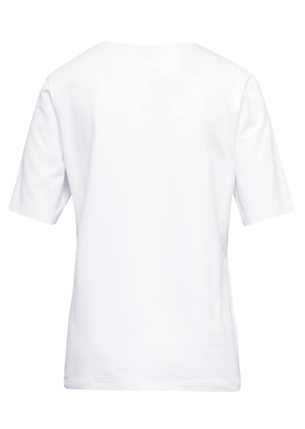 Doux T-shirt à manches courtes avec empiècements en dentelle 6