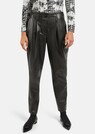 Leather trousers with pleats thumbnail 1