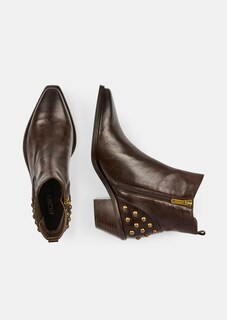 Enkellaarsjes in cowboystijl met studs thumbnail 2
