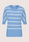 Ringelpullover mit Halbarm und breitem Bund thumbnail 6