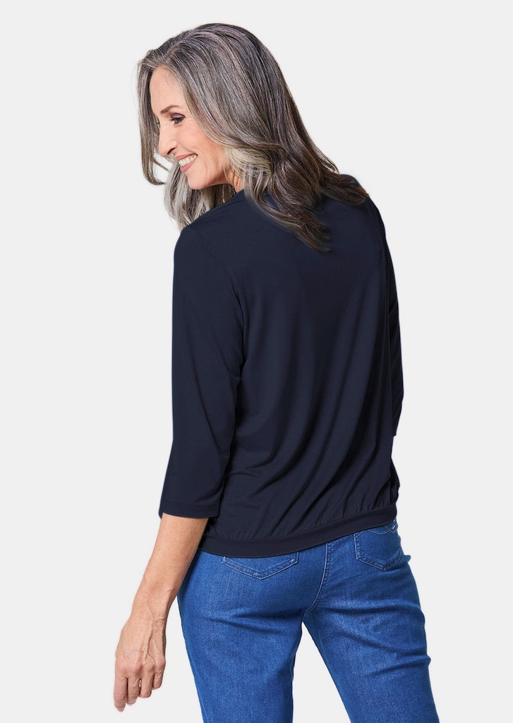 Verzorgd shirt in elegante blouselook