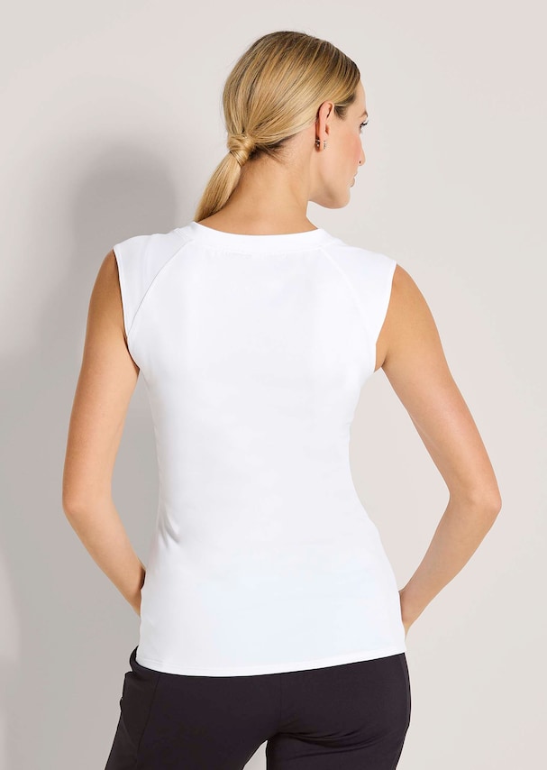 Feminines Funktionsshirt mit V-Ausschnitt 2
