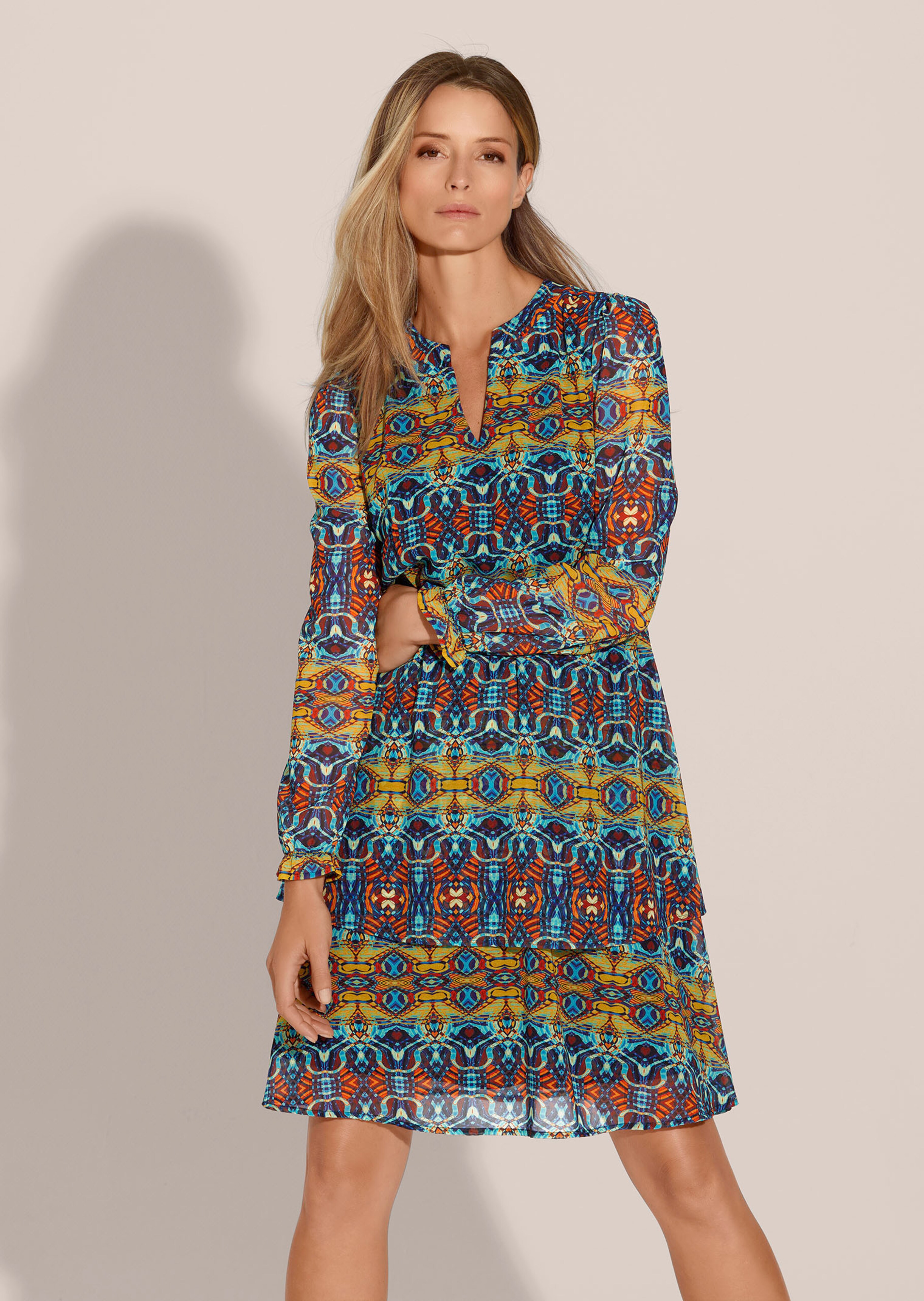 Robe imprimé tendance avec doublure