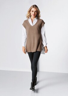 Stylischer Rippstrick-Pullover aus Merinowolle mit Kaschmir thumbnail 7