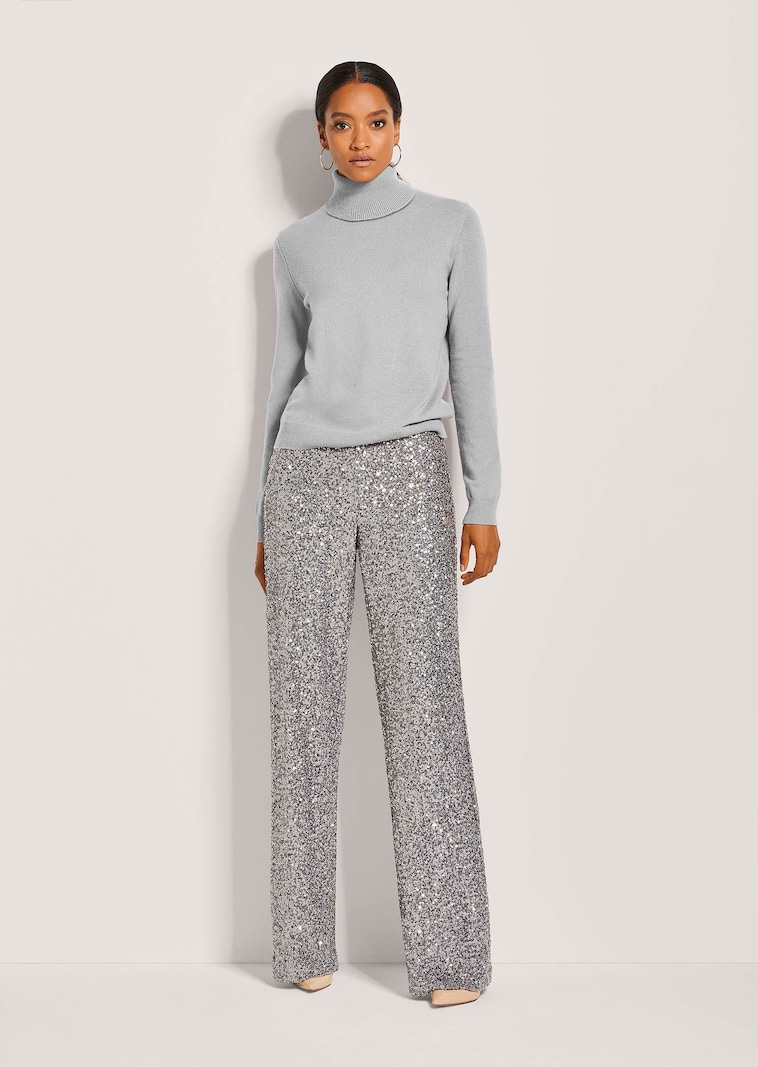 Kaschmirpullover mit Rollkragen