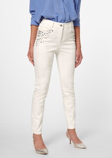 Stretch-Jeans mit Strass thumbnail 1