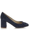 Suede pumps with block heel thumbnail 4