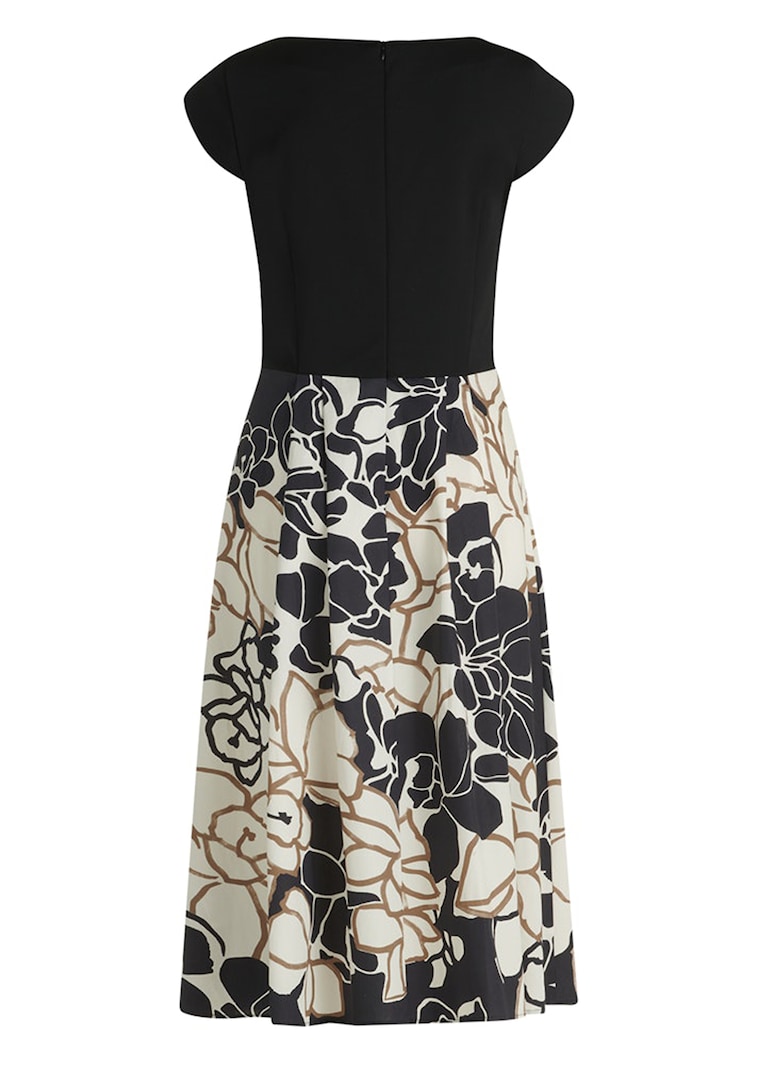 Robe composée d’un haut en jersey et d’une jupe tissée