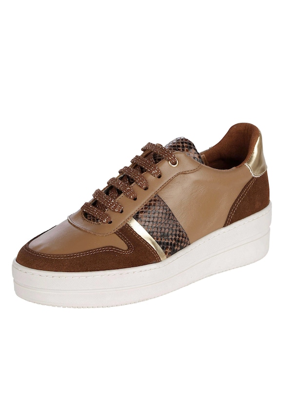 Sneaker mit Schlangenakzente