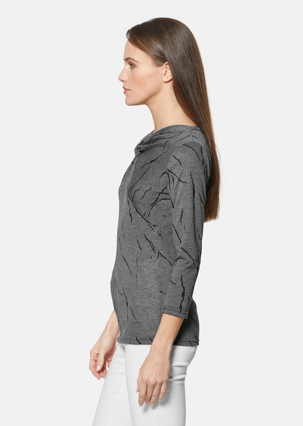 Shirt with knot effect and 3/4-length sleeves 3