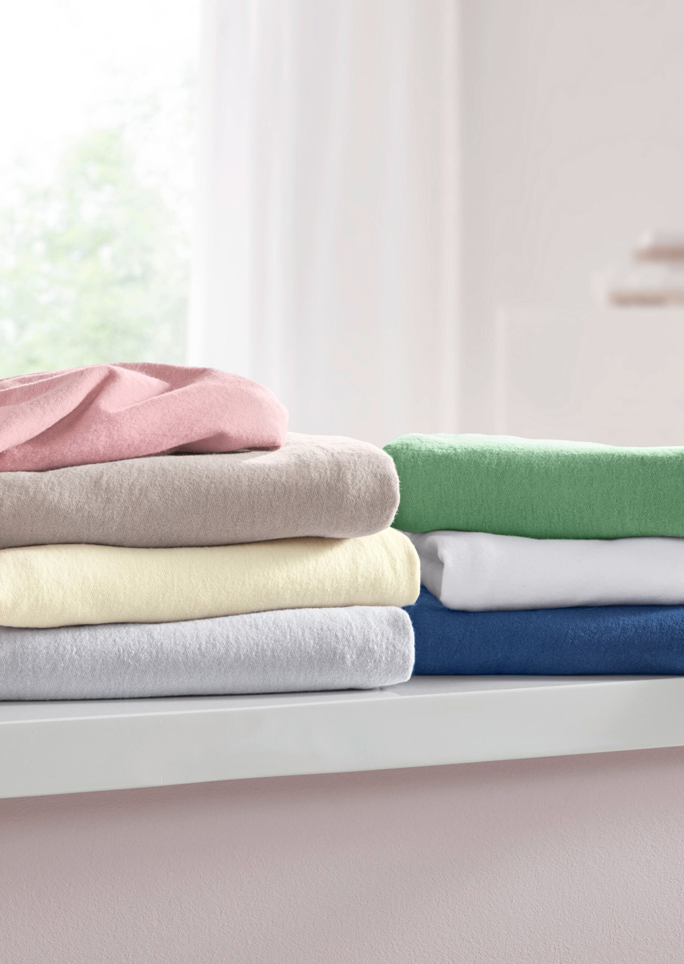 Drap-housse moelleux - marine - Gr. 180-200 x 200 cm de Goldner Fashion