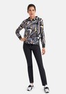 Sweatshirt mit abstraktem Animalprint und Lederakzenten thumbnail 2