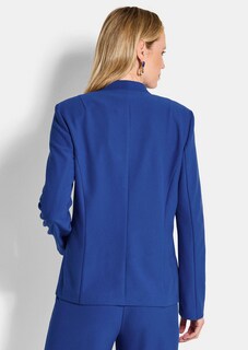 Blazer ohne Revers aus Viskose-Stretch thumbnail 3