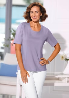 Basic T-Shirt aus reiner Baumwolle thumbnail 5