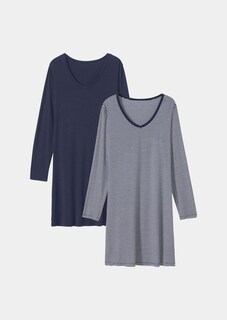 Lot de 2 chemises de nuit en jersey thumbnail 2