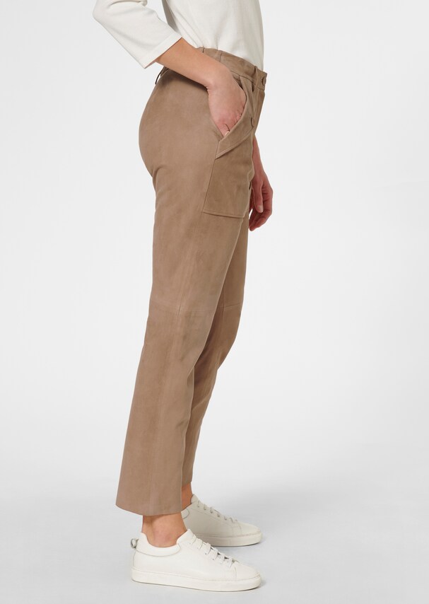Kid suede trousers 3