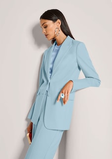 Blazer mit Reverskragen in leicht verlängerter Form thumbnail 4