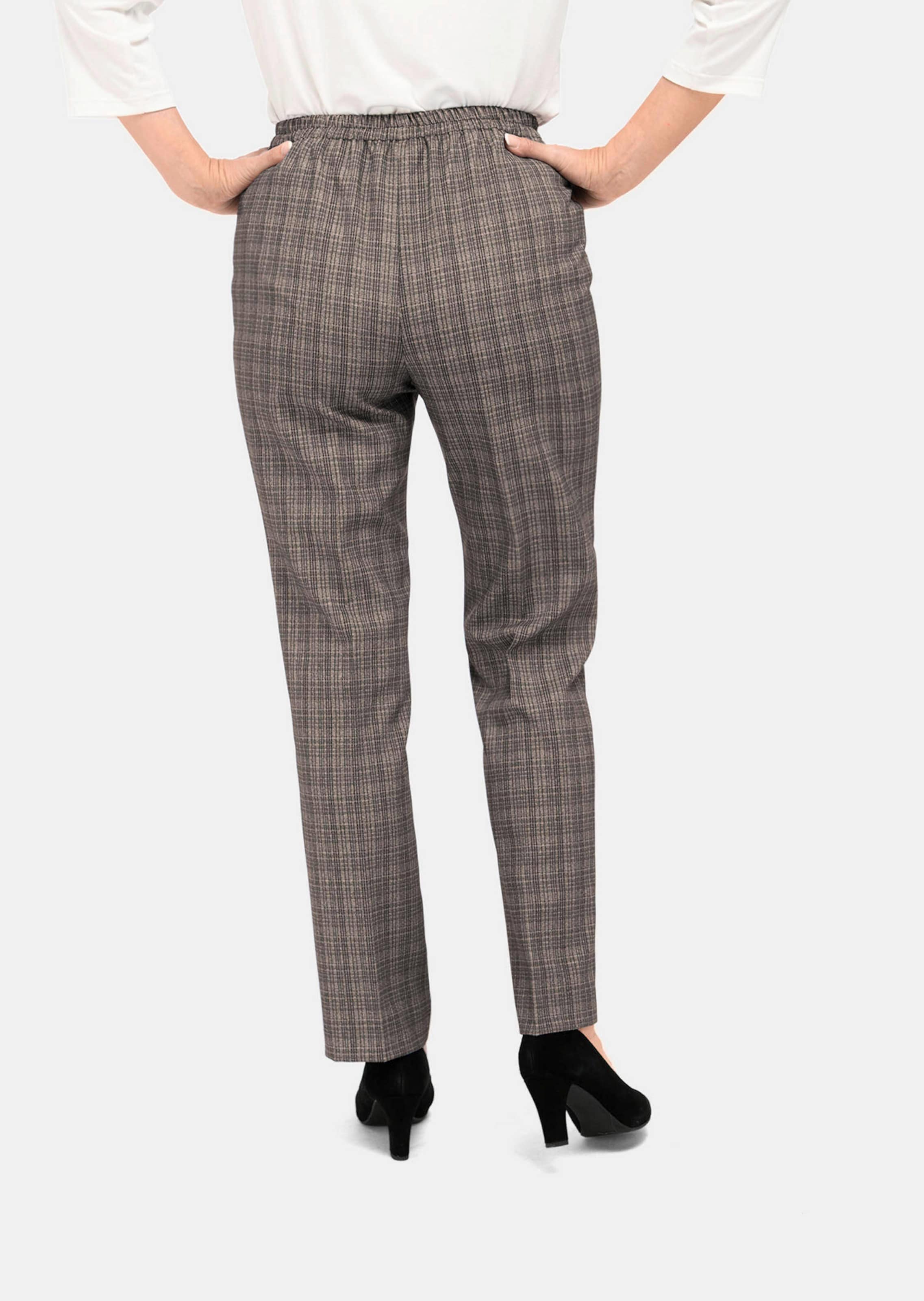 Pantalon à carreaux Re-fresh - beige - Gr. 285 de Goldner Fashion