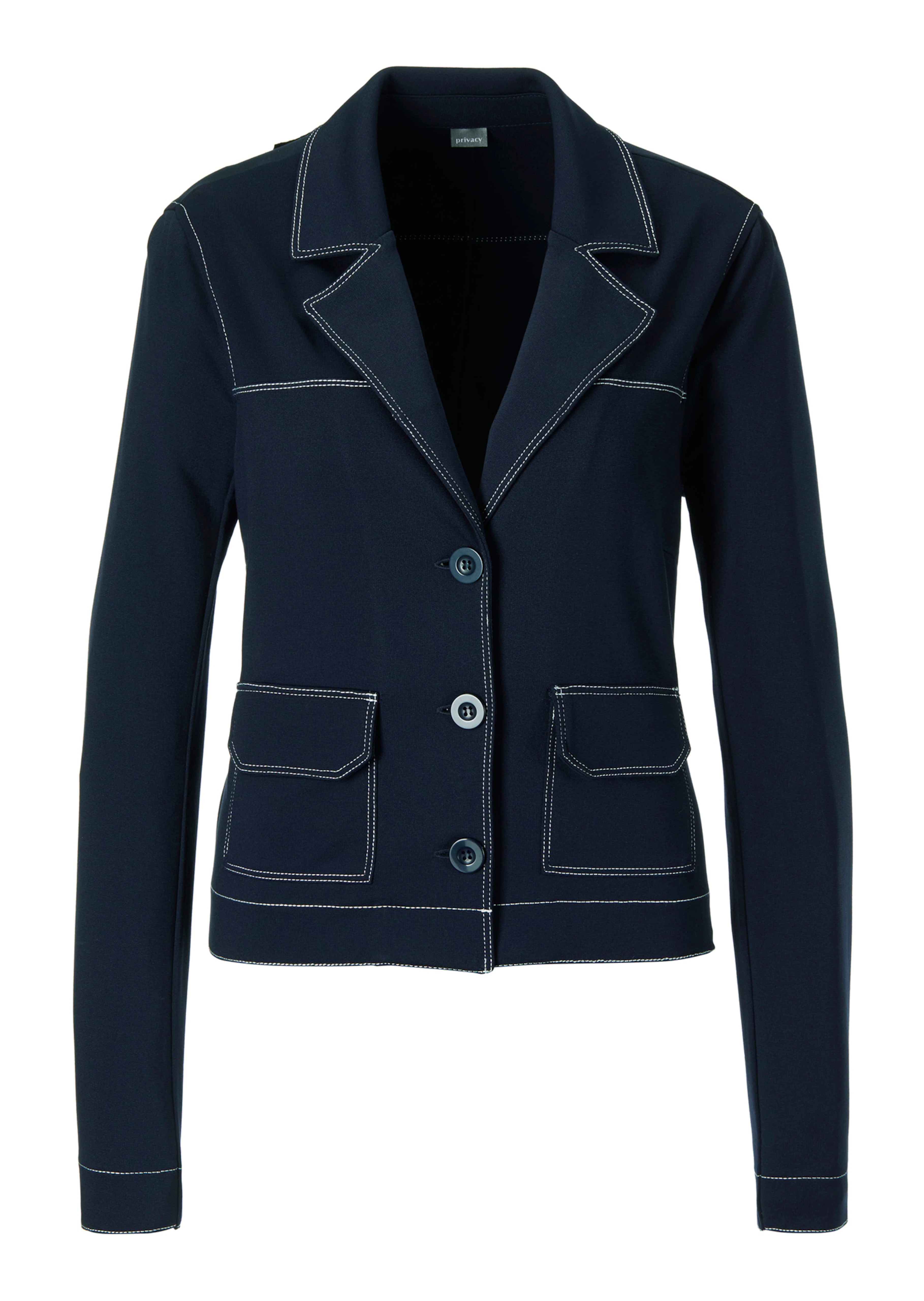 Blazer mit Kontrastnaht