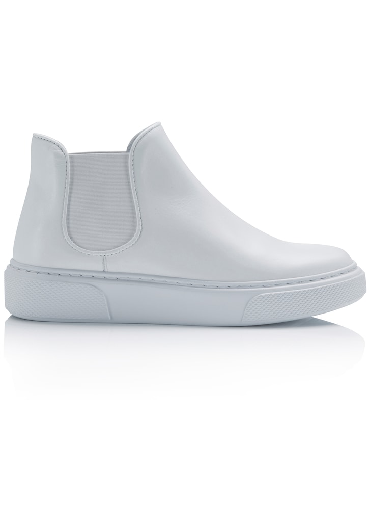 Leder-Boots in trendigem Weiß 3