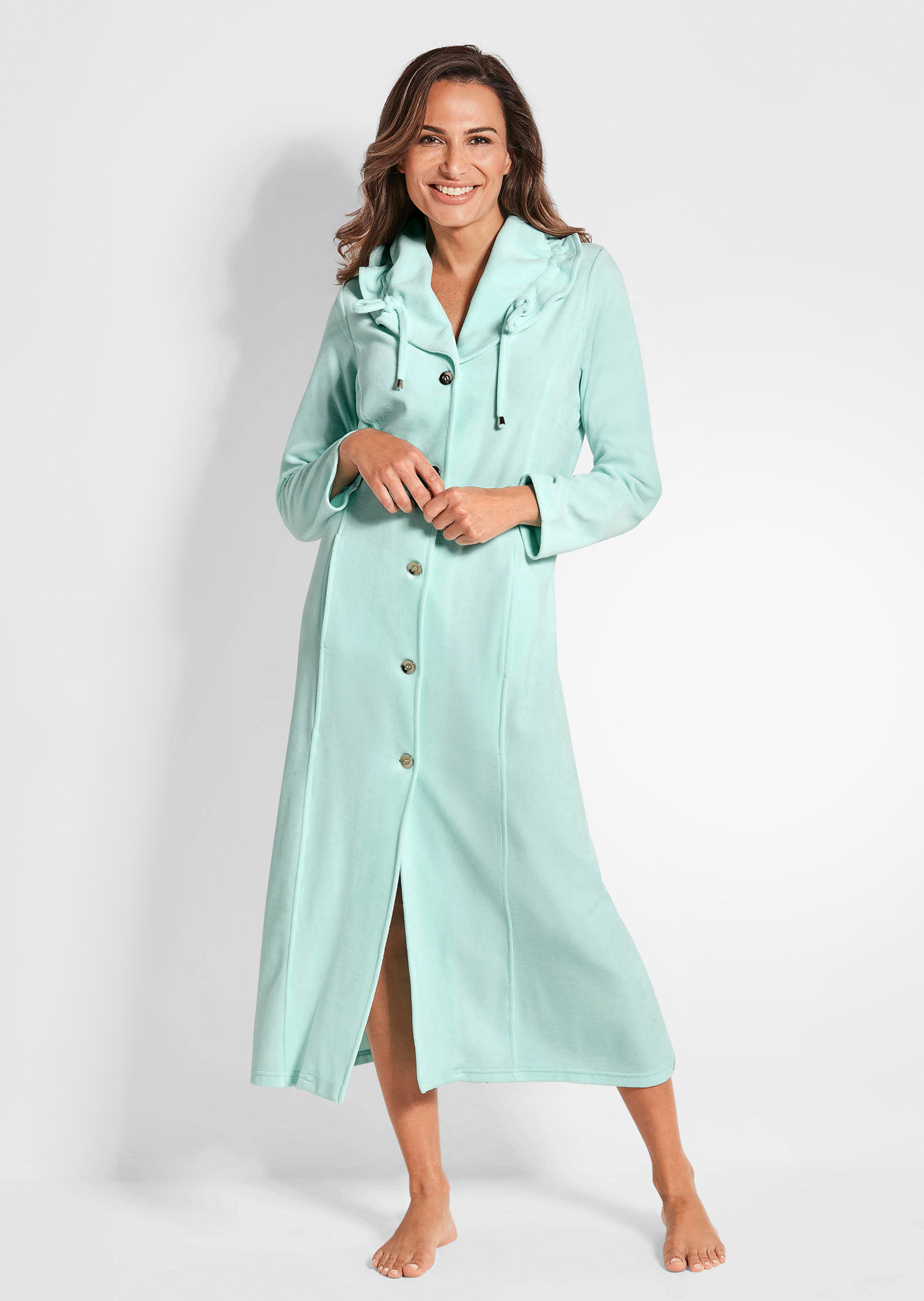 Robe de chambre en velours ras