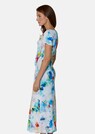 Bedrucktes Kleid mit Wasserfall-Ausschnitt und Knoten-Effekt thumbnail 4