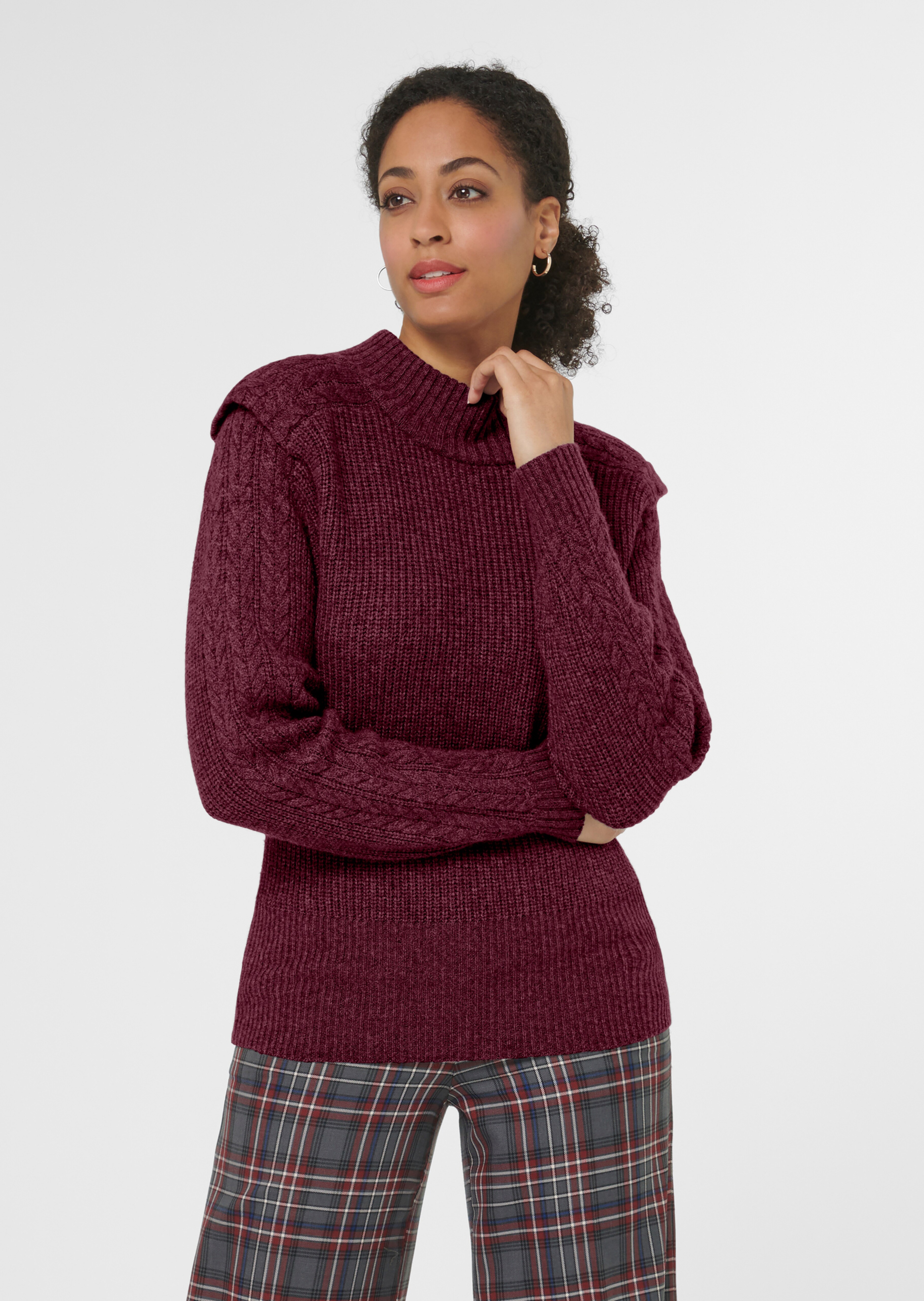 Trendiger Schurwoll-Pullover