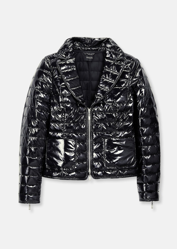Quilted jacket with a glossy look 5
